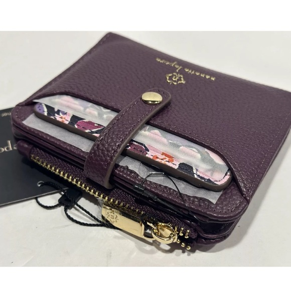 Nanette Lepore Purple Bifold Wallet/Organizer w/Card Case - Picture 4 of 9